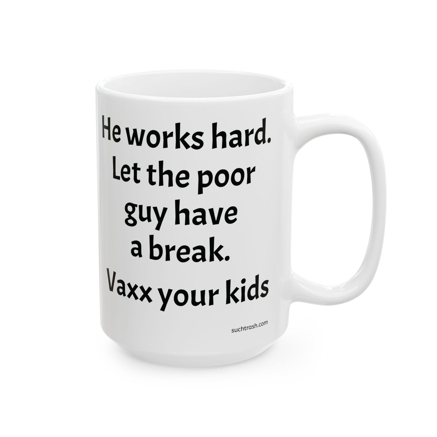 Mug - Death Relaxing on the Beach. Vaxx Your Kids.