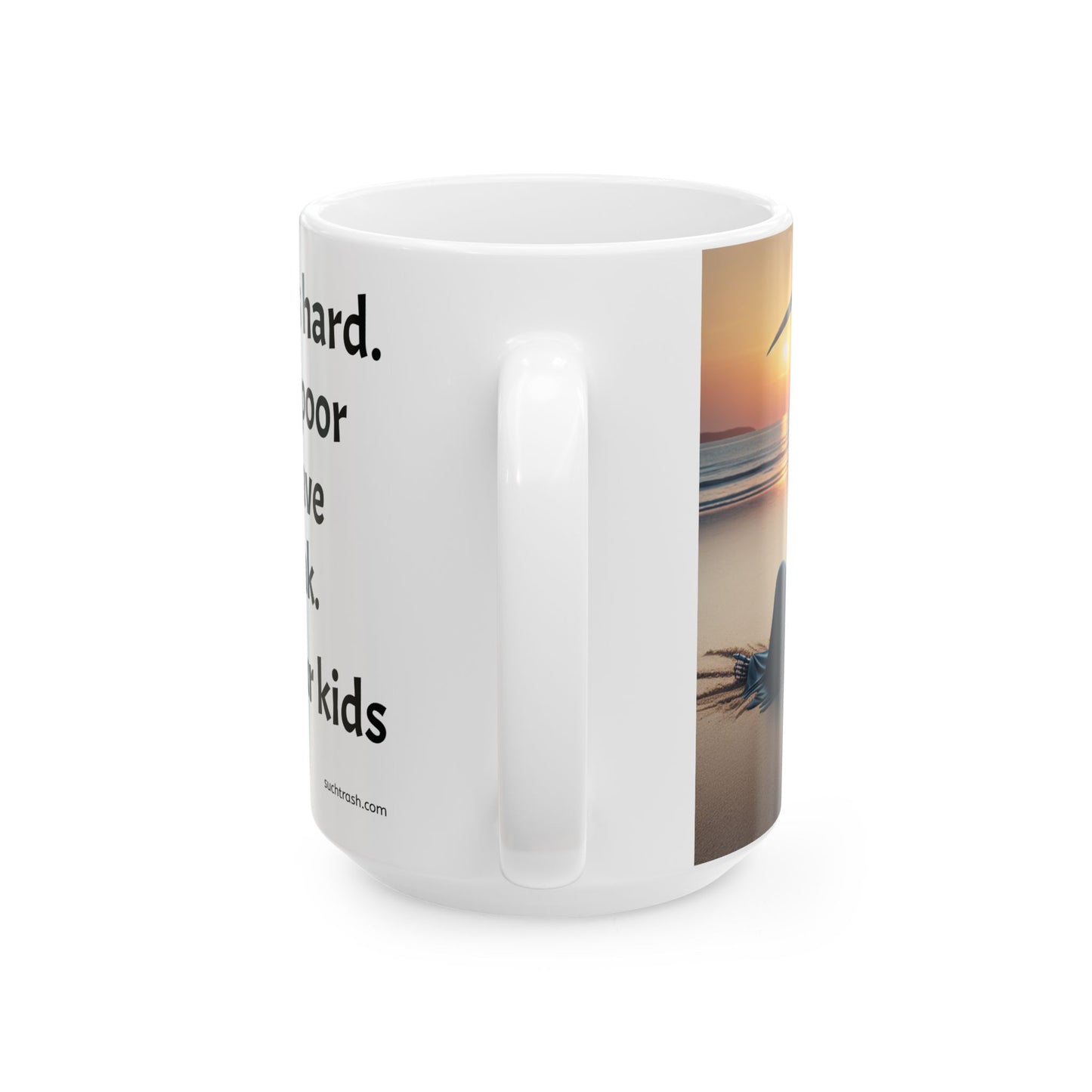 Mug - Death Relaxing on the Beach. Vaxx Your Kids.