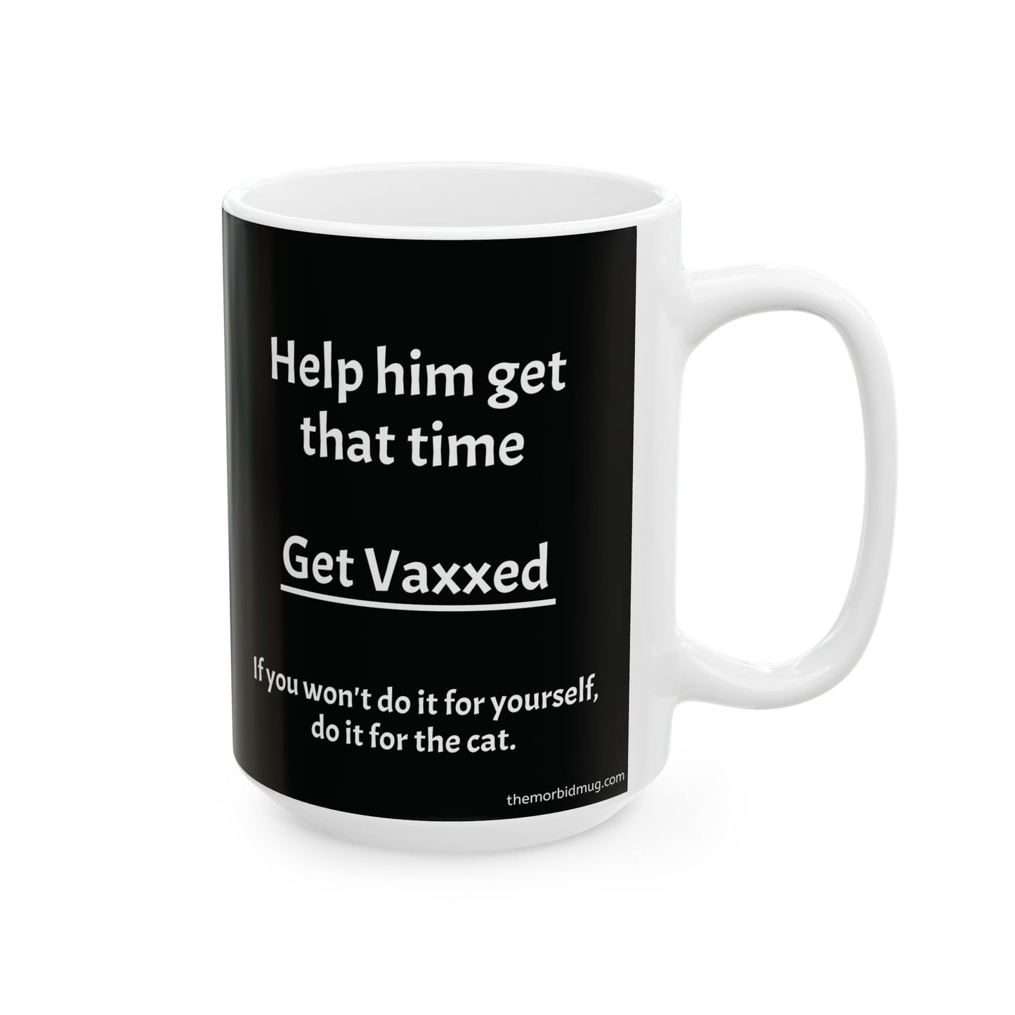 Mug - "Spending time with those you love" Death with cat