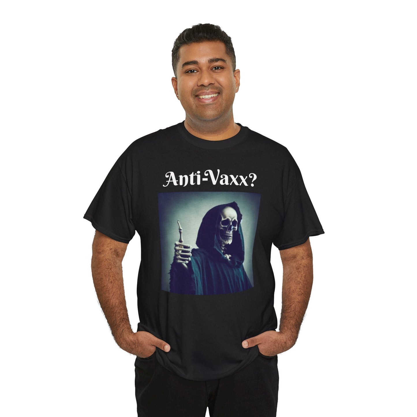 T-Shirt Grim Reaper Thumbs Up Anti-Vaxx