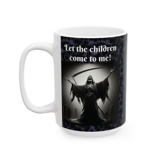 Mug - Joyful Grim Reaper - Anti-Vaxx Bible Quote