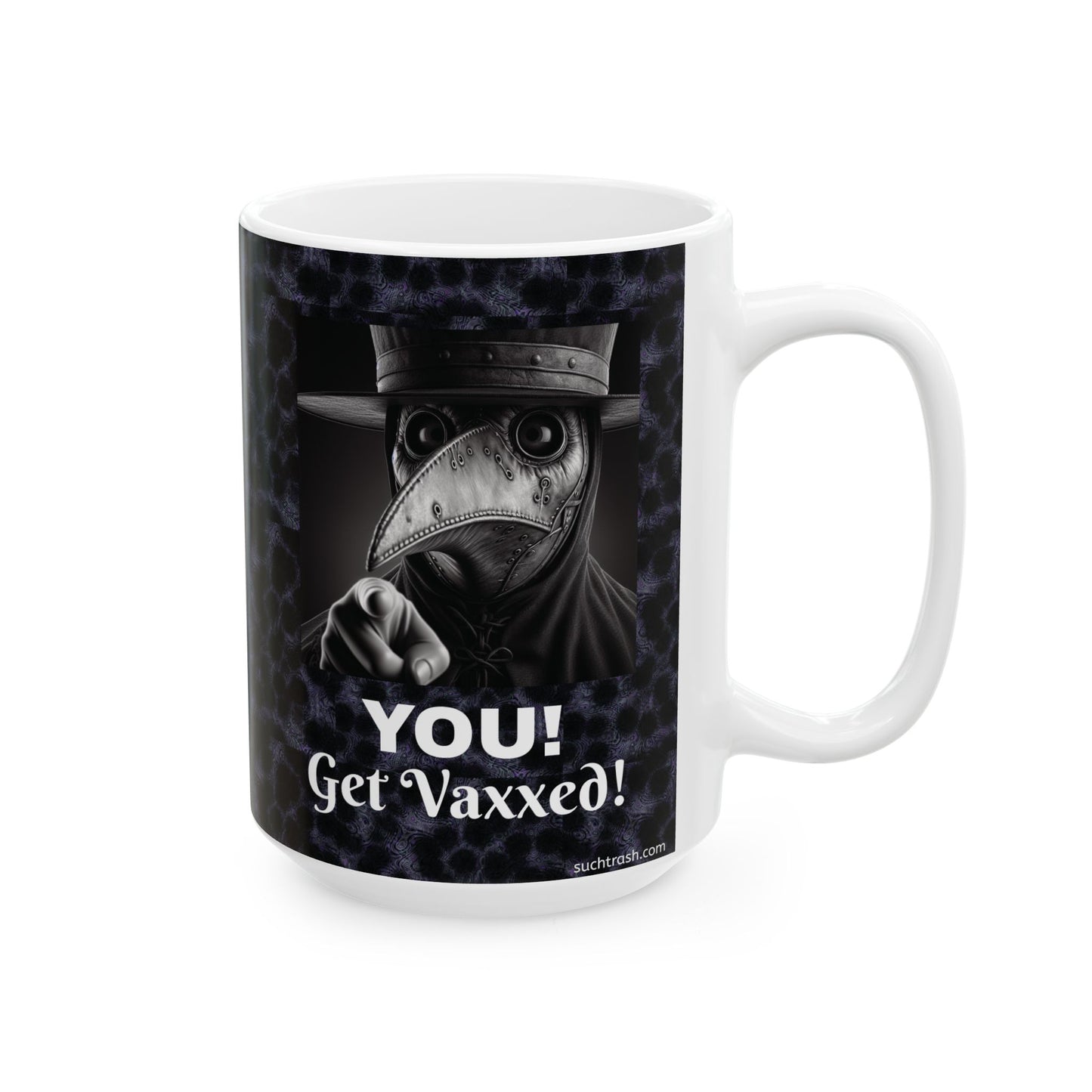 Mug - Plague Doctor 'I want you to get vaxxed'